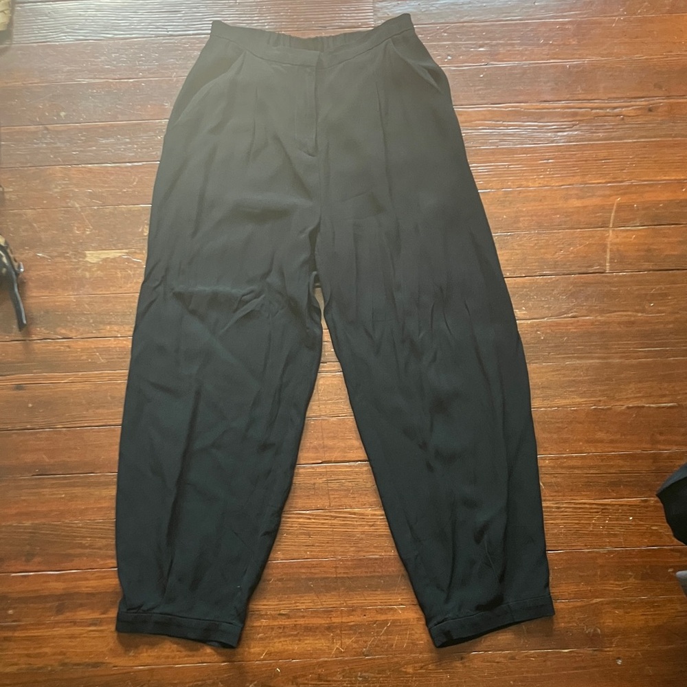 Zero + Maria Cornejo Jogger Style Black Trousers
